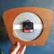 Vintage formica clock silent wall clock "Jura Flowers"