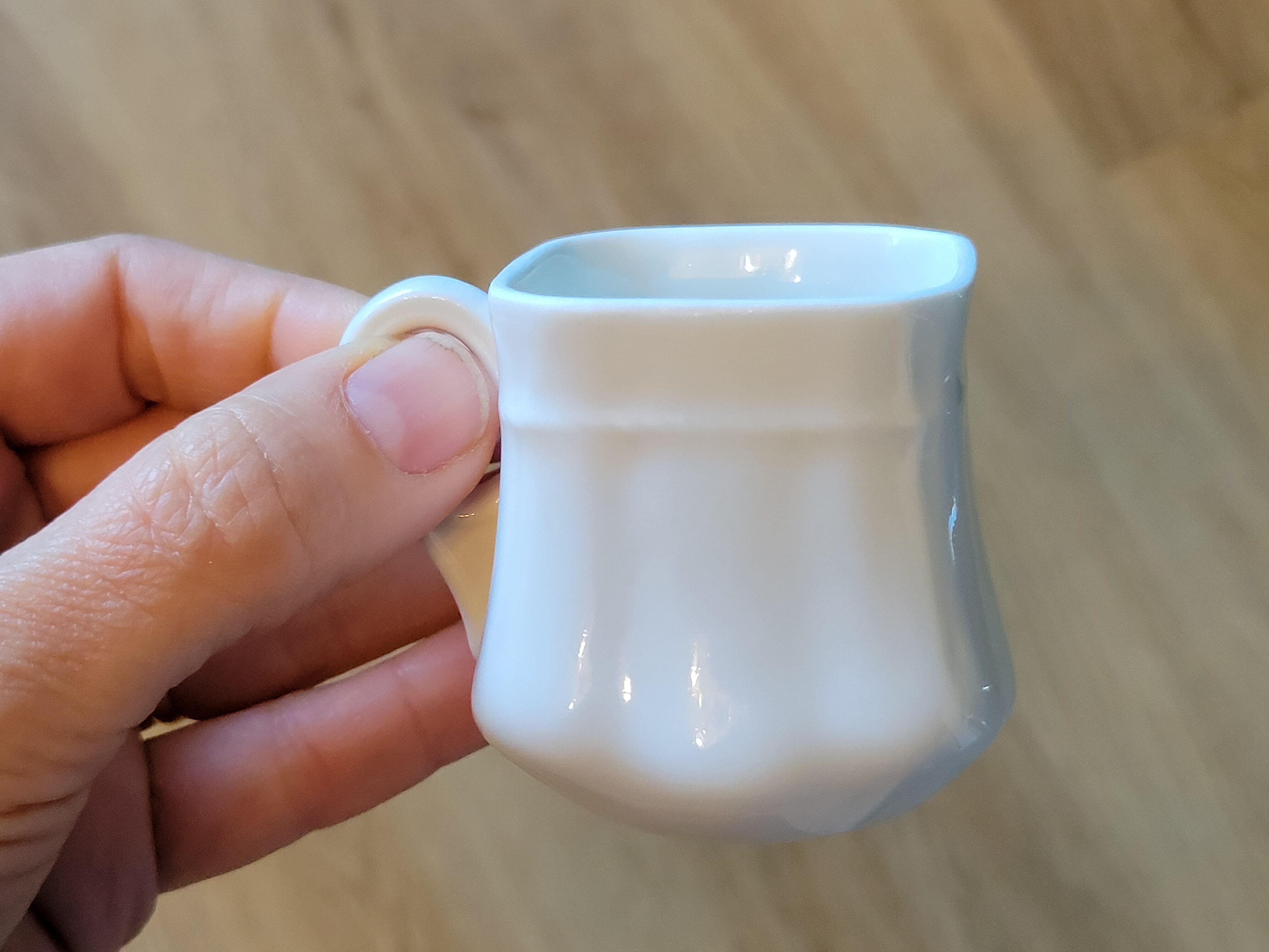 10 old porcelain cream jars