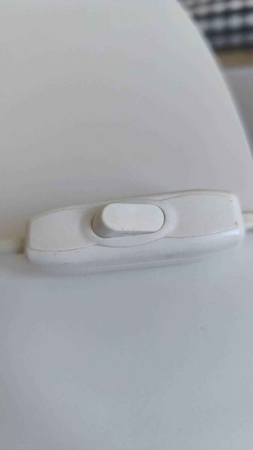 Walnut wood ball table lamp 1970