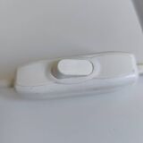 Walnut wood ball table lamp 1970