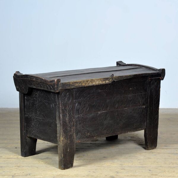 Coffre de berger antique, années 1850
