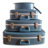 Air France vintage flight attendant nesting suitcase set