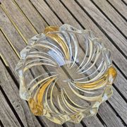 Valet tray in the style of Val St Lambert, made of lead crystal, mid-century.