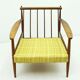 American ash wood easy chair, 1950s