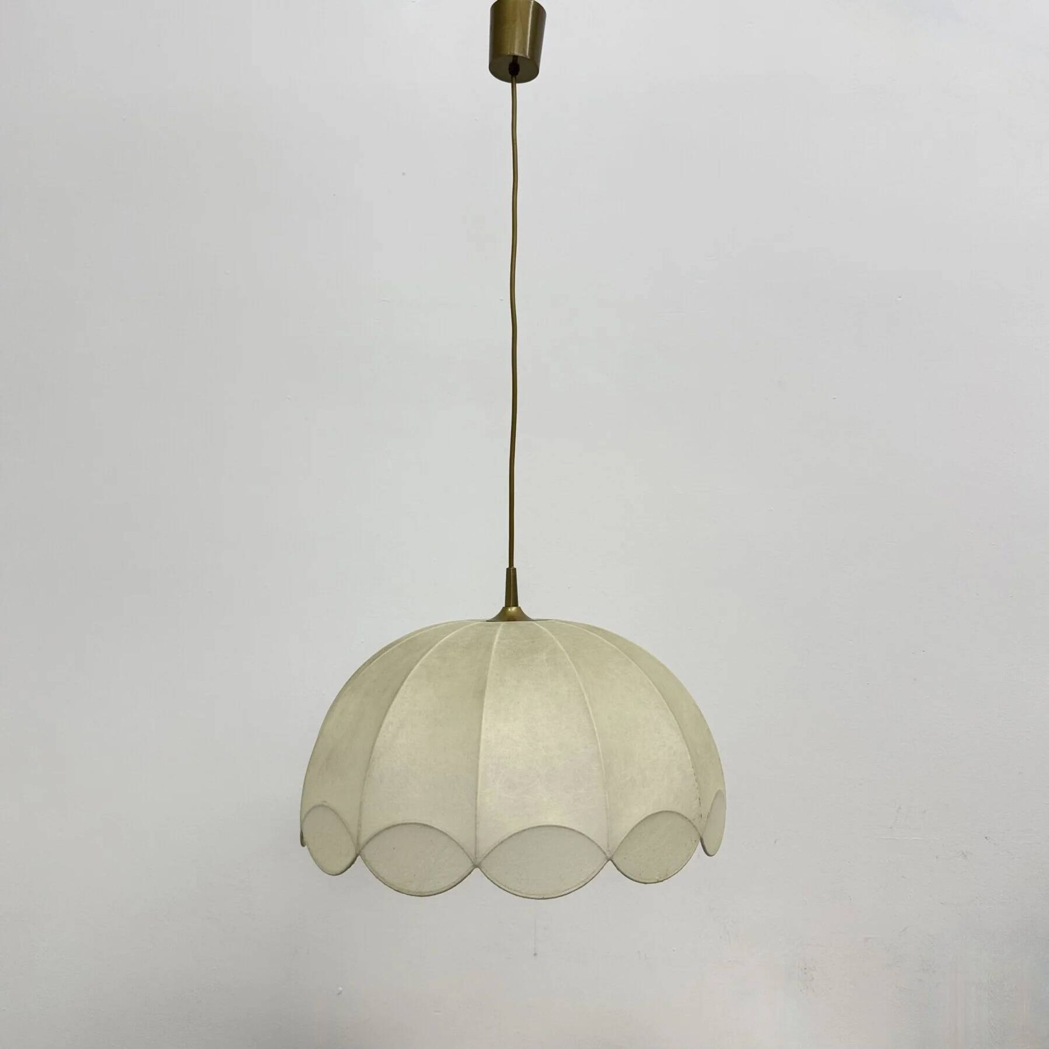 German mid-century "Cocoon" wavy chandelier by Goldkant, 1970s
