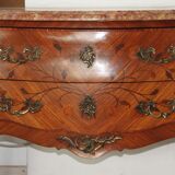 Comfortable style Louis XV rosewood marquetry