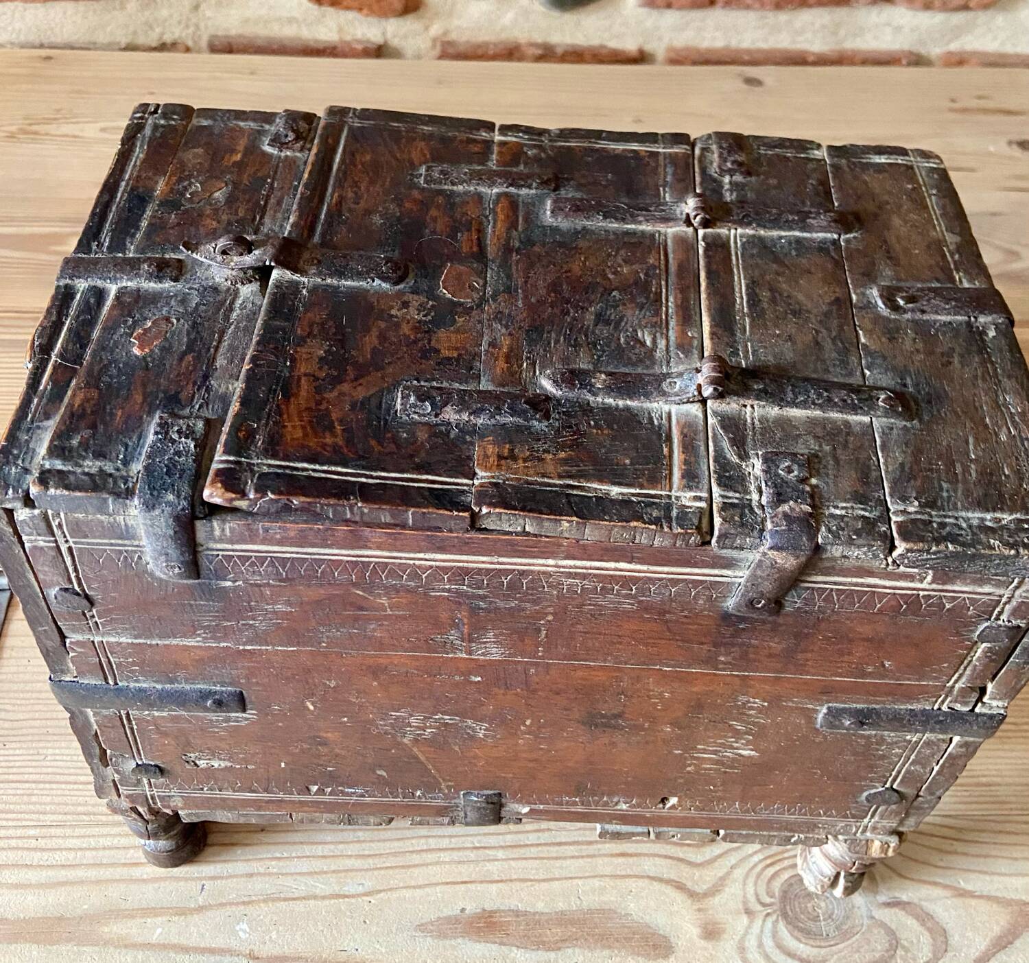 Antique Wedding Dowry Box - Origin Rajasthan India ? 19th - 18th century
