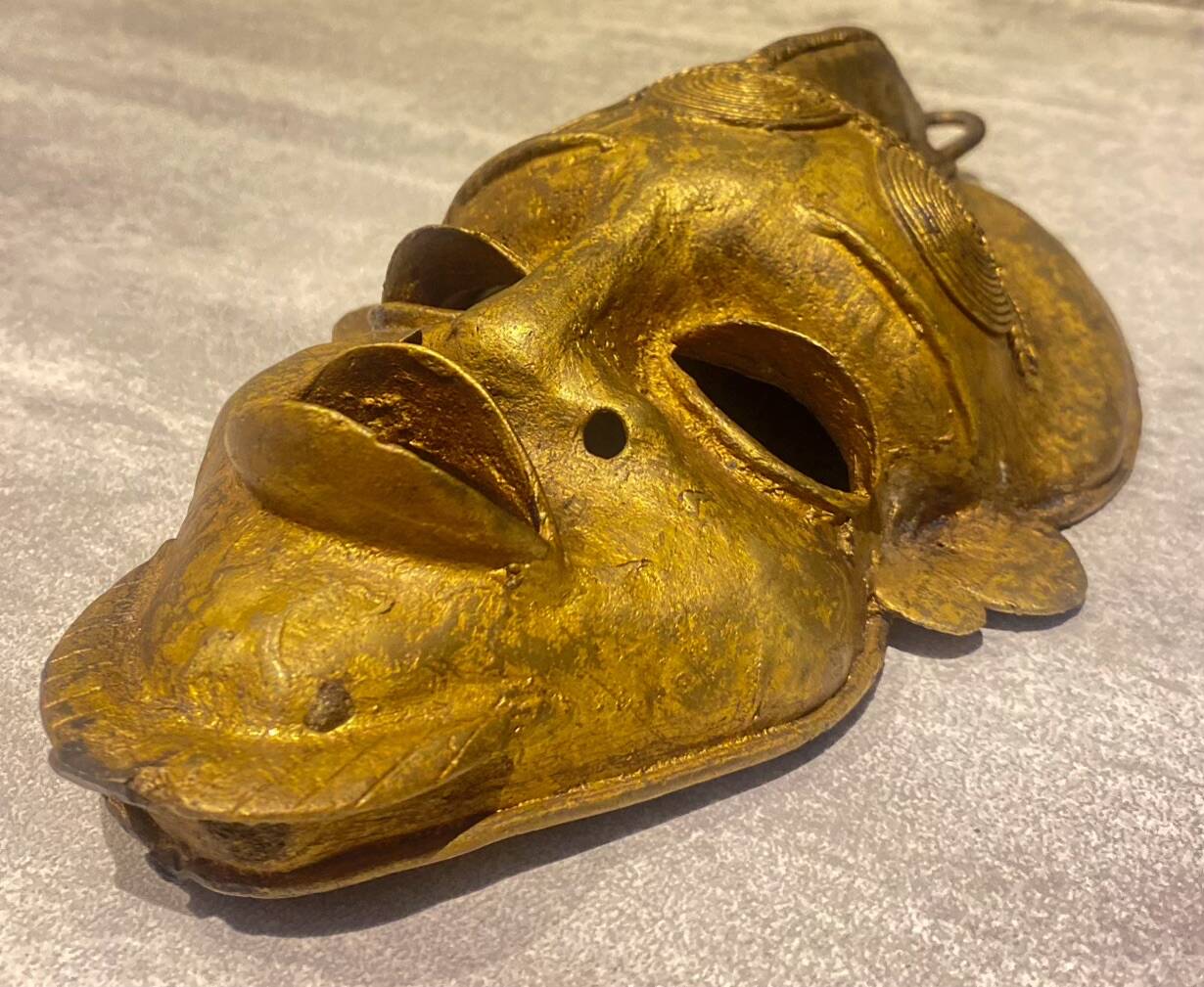 African Bronze Mask, Tribal