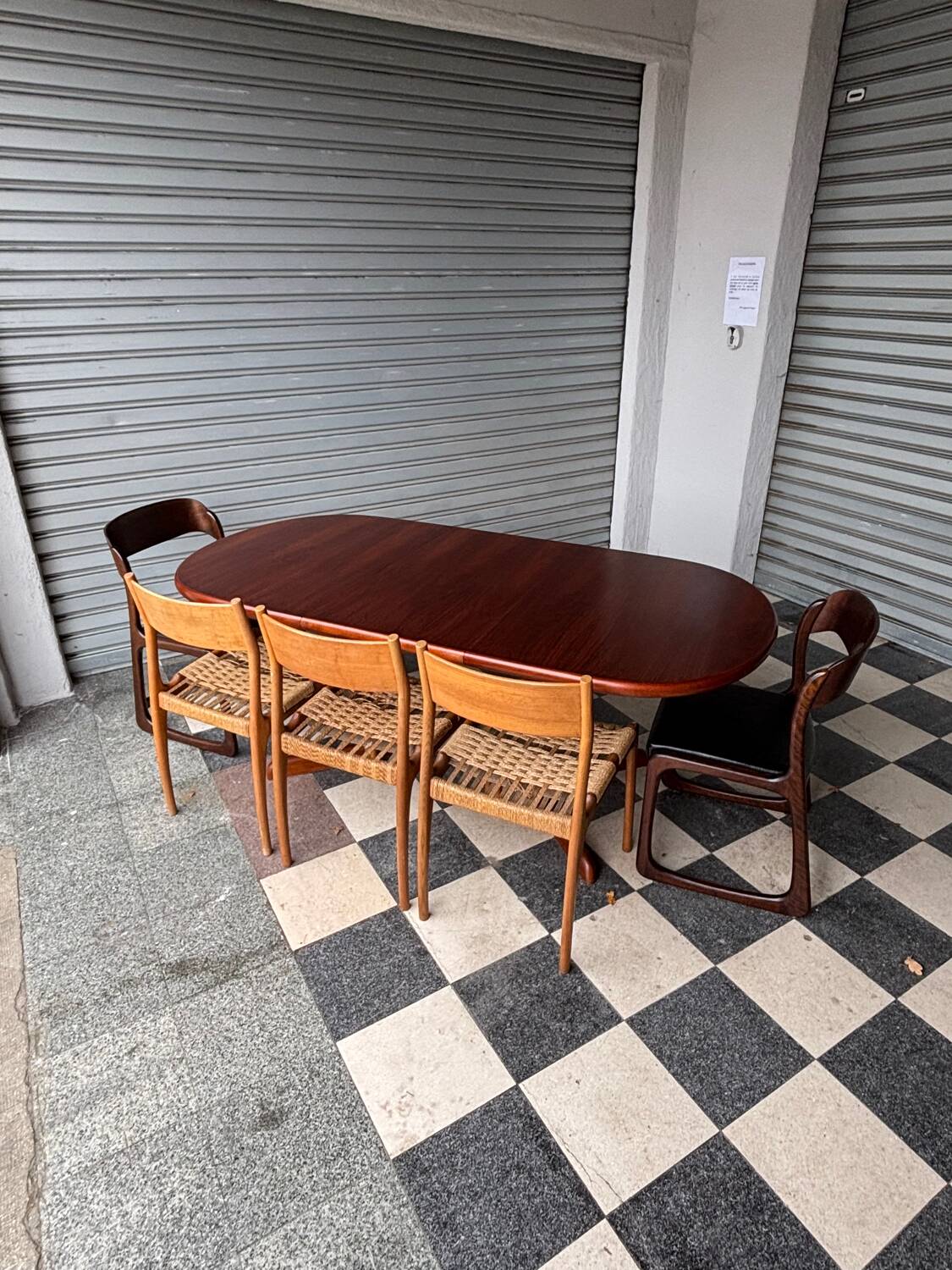 Vintage Scandinavian extendable table