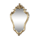 Miroir rocaille en bois doré