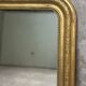 Antique Louis Philippe gilded vintage fireplace mirror - 86.5 x 62 cm
