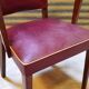 Fauteuil Bridge Stella 1950 bordeaux