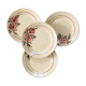 Set of 4 flat plates Badonviller, vintage French