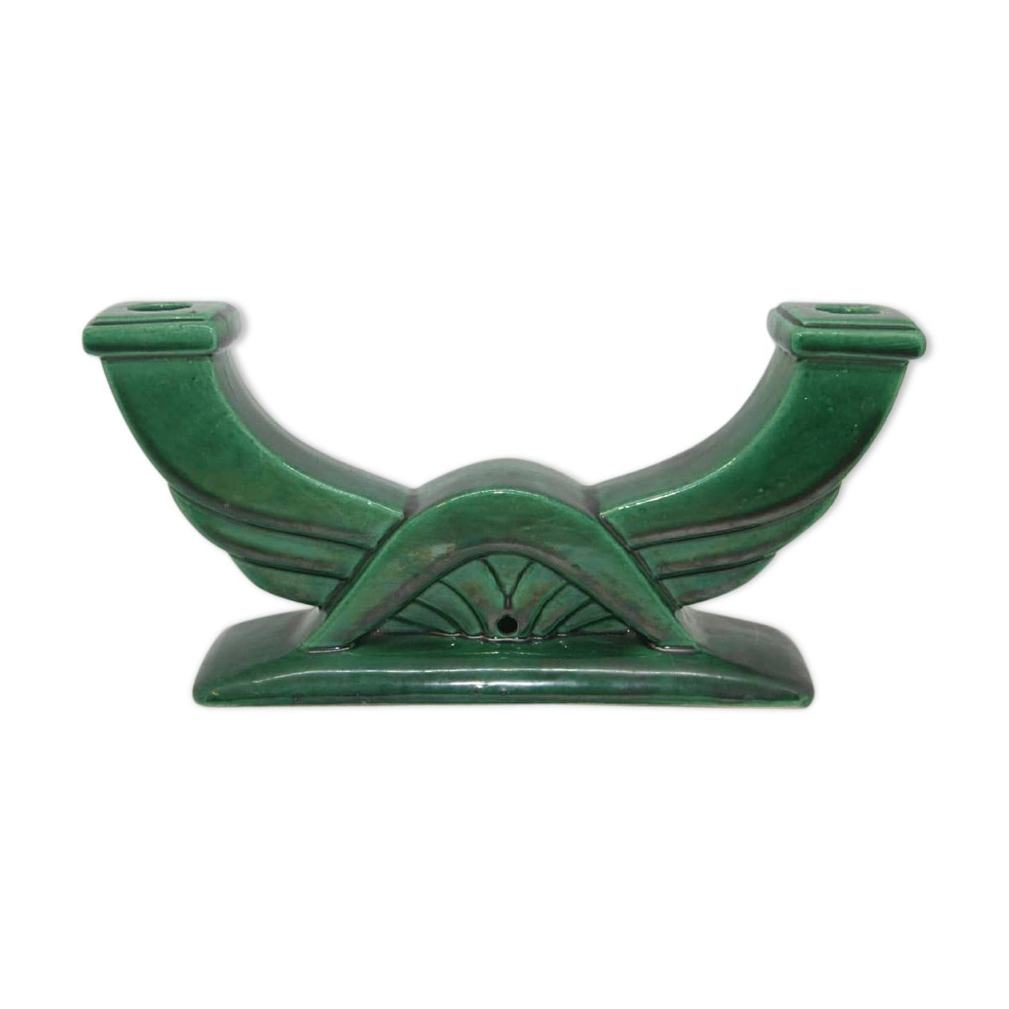 White Letalle double bougeoir