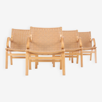 4 Danish armchairs from the 70s/80s produced by Boyes Mobler