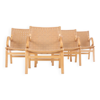 4 Danish armchairs from the 70s/80s produced by Boyes Mobler