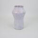 White-pink glazed ceramic vase