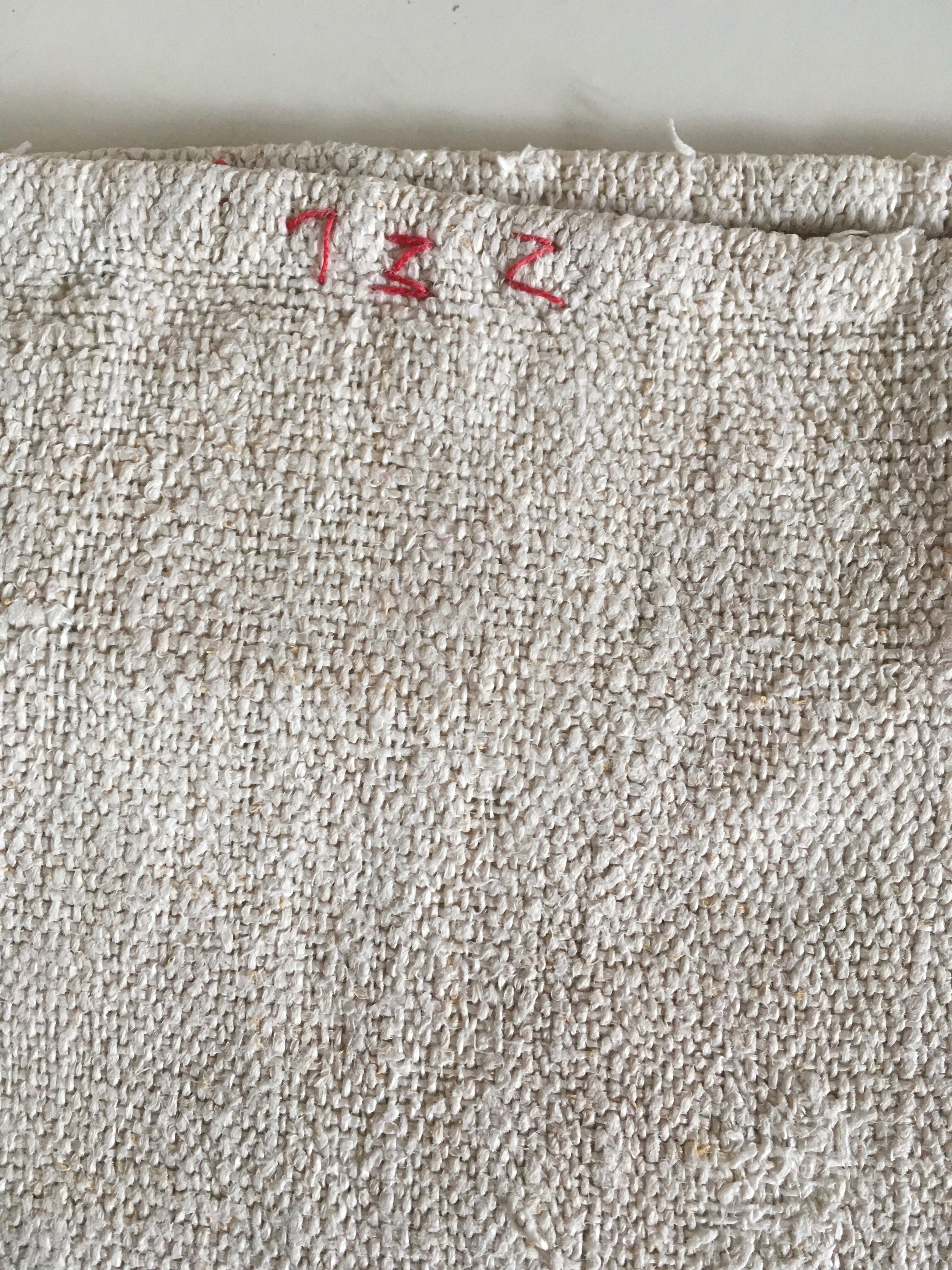 Bag of convent 19th linen gross 55cm x 116cm