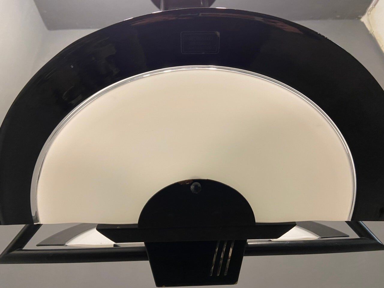 Architectural Italian Black & White Light Pendant