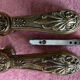 Pair of antique bronze handles
