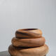 Bowl or monoxyl teak cut d:25.5