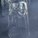 8 large cut crystal glasses