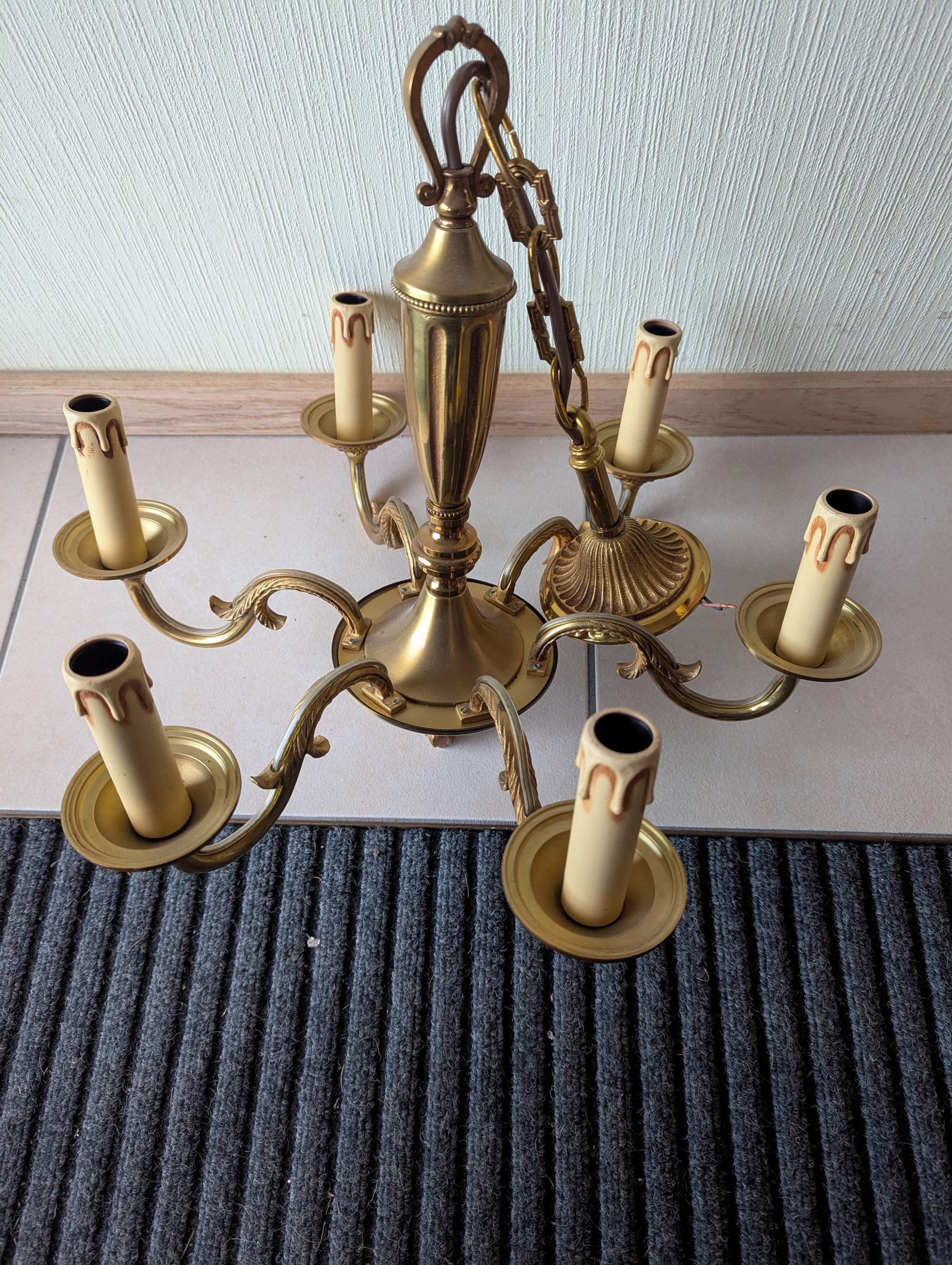Brass lustre Lucien Gau
