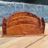 Mail holder in thuja, Art Deco style