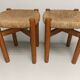 Pair of vintage stools called Méribel by Charlotte PERRIAND