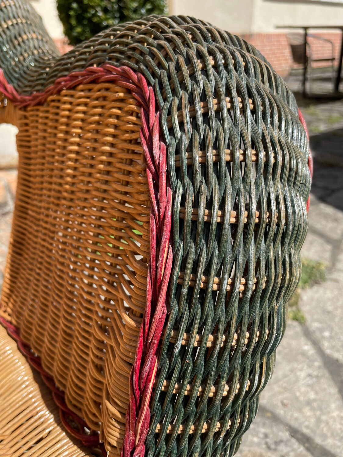 Vintage rattan garden furniture
