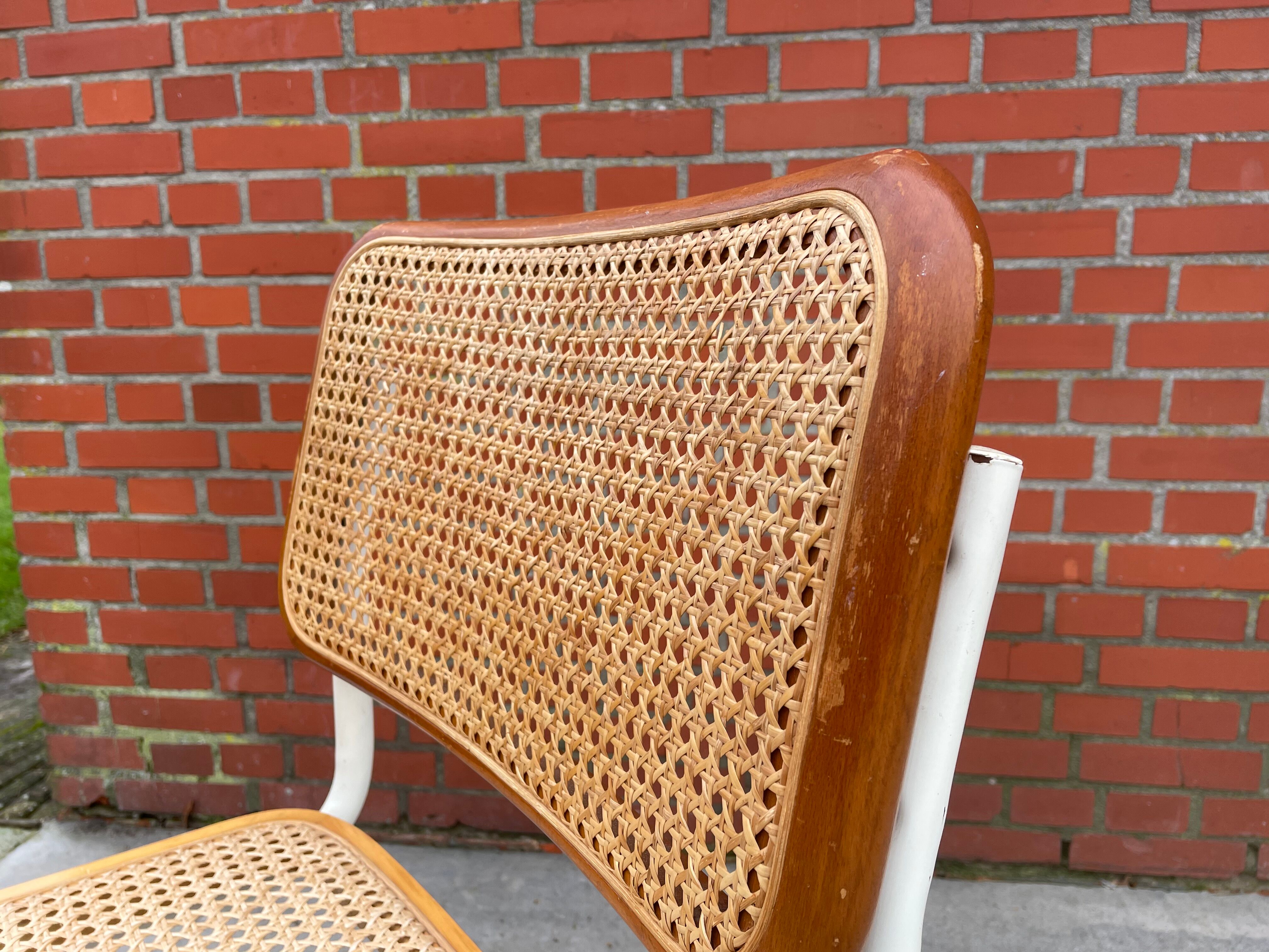 Cesca design chair b32 model white wood