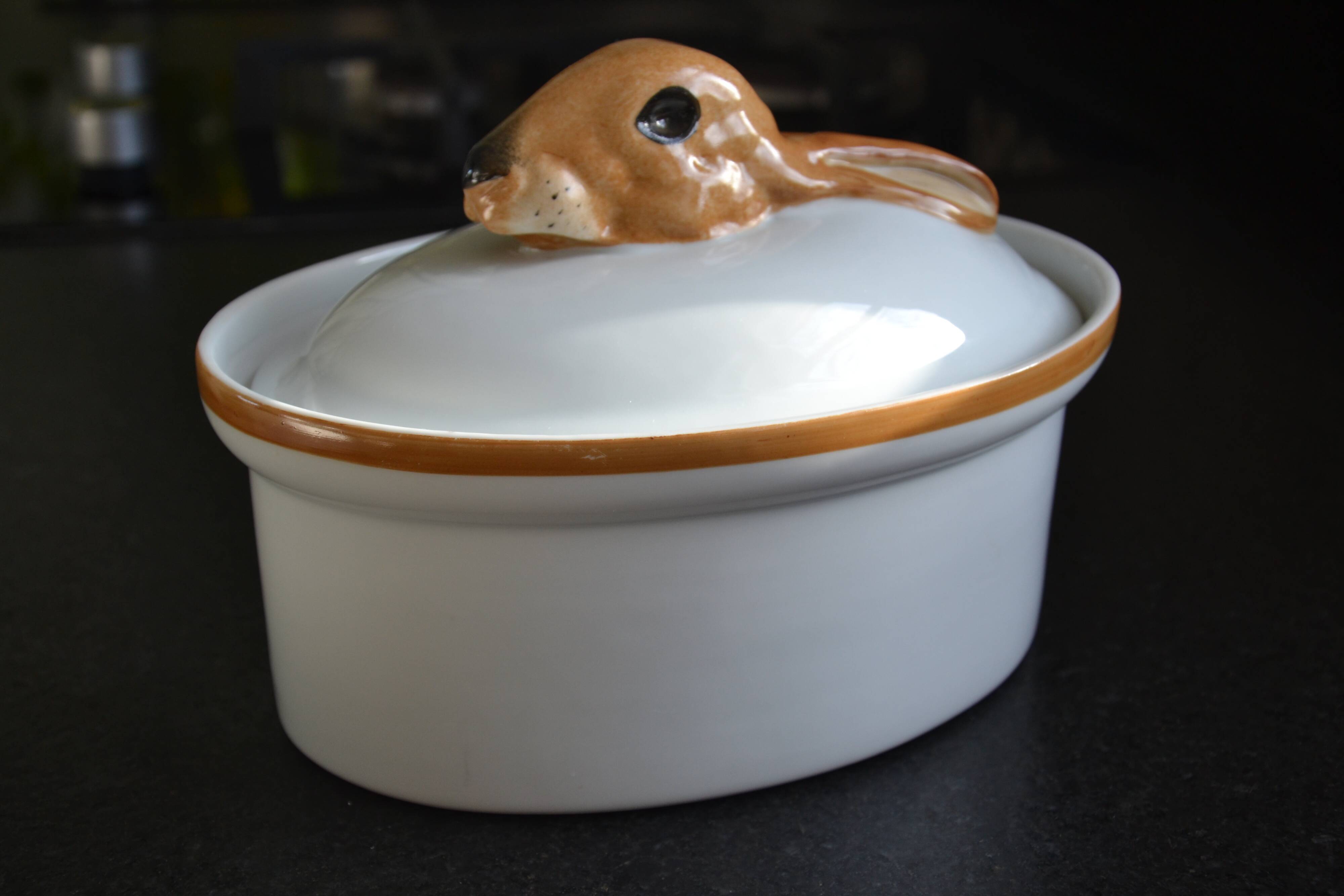 Paris Sologne porcelain terrine dish, Ferrand creation