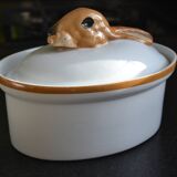 Paris Sologne porcelain terrine dish, Ferrand creation