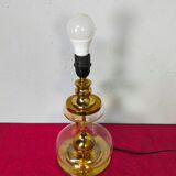 Richard Essig designer lamp in glass and gold metal