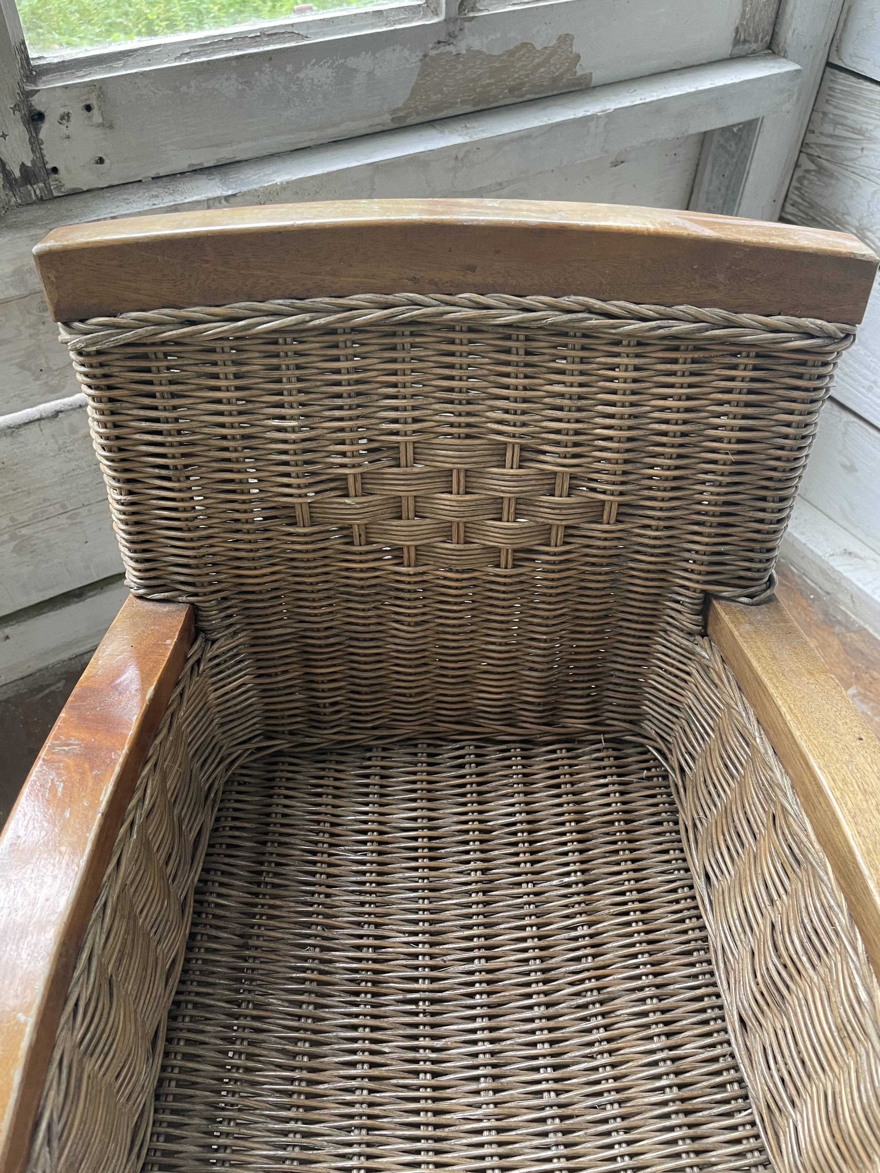 Rattan armchair
