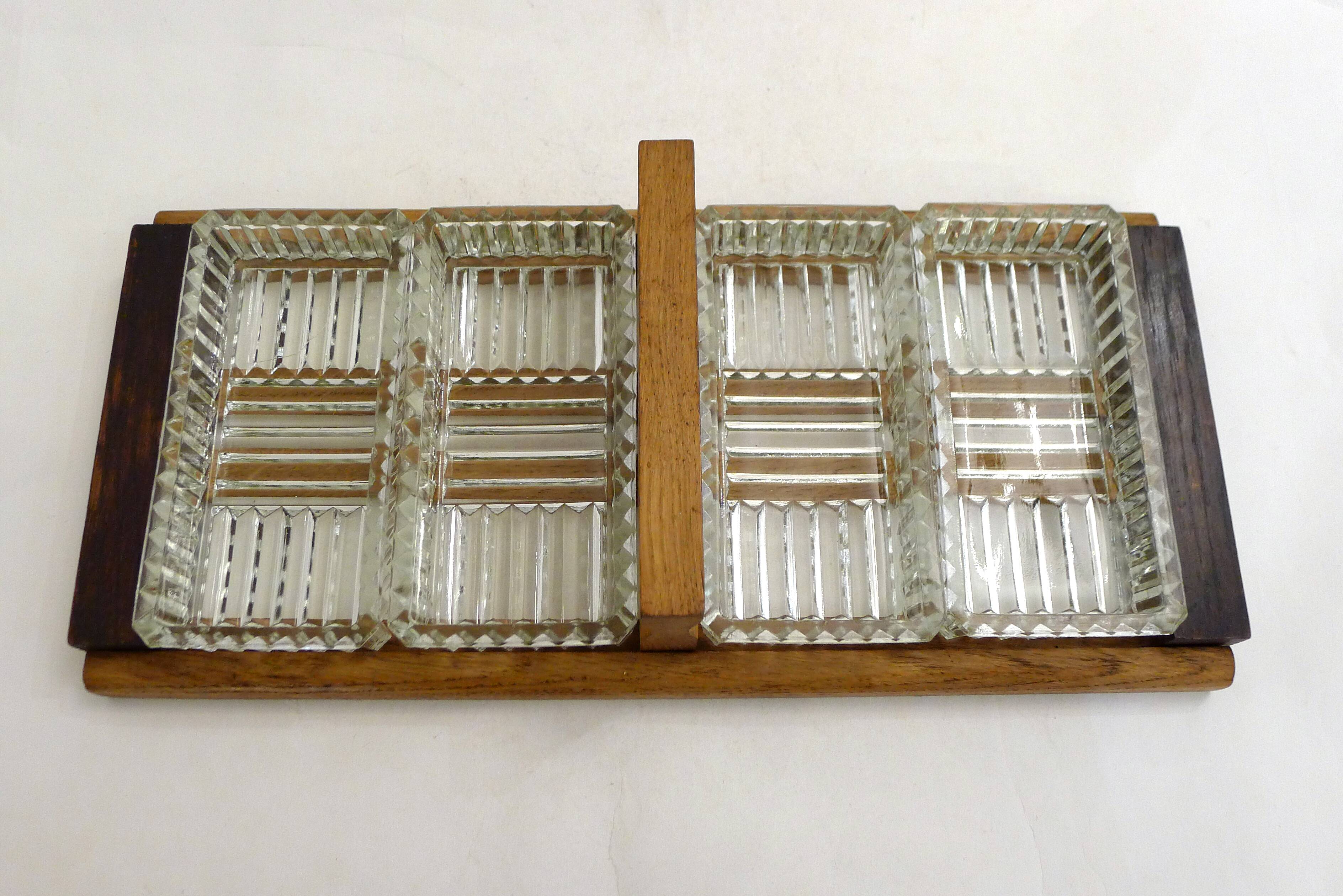 Art Deco mid-century aperitif platter