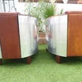 Set of Two Aviator Armchairs