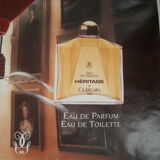 Affiche publicitaire parfum Guerlain "Héritage"