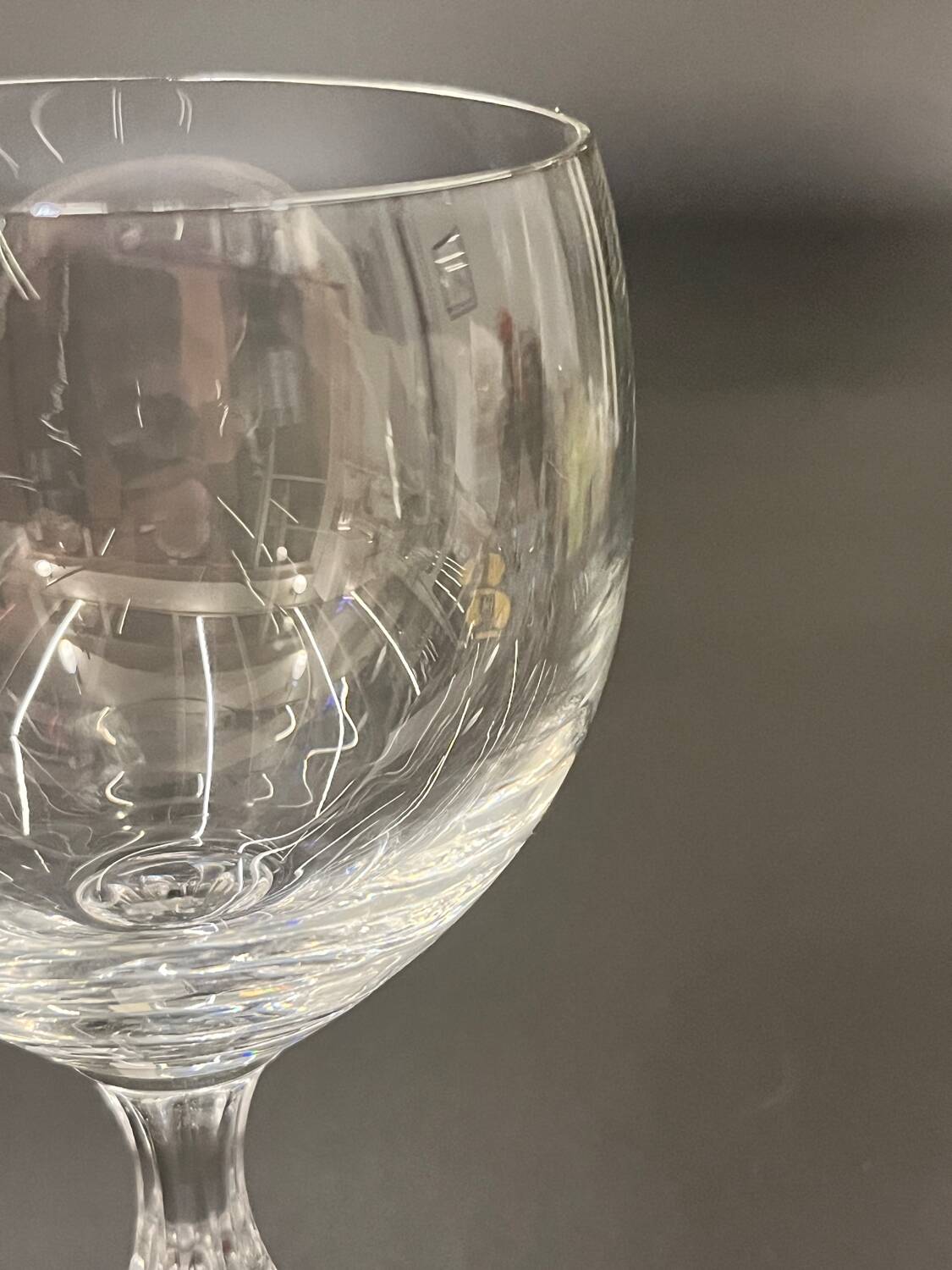 Set of 6 Spiegelau crystal glasses