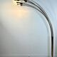 Italian Arc floor lamp with 6 lights in gold brass, 1970s.