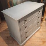 Louis Philippe style painted wooden chest of drawers