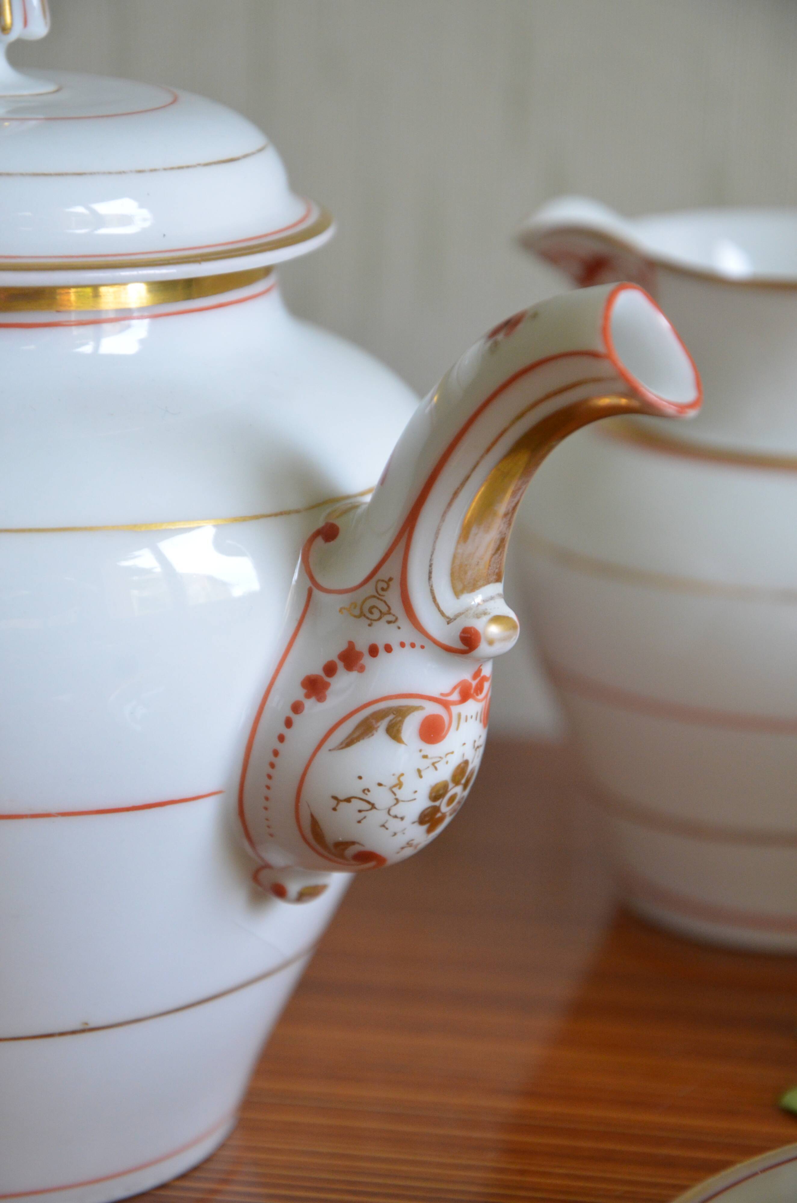 Fine porcelain tea set