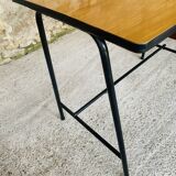 Vintage metal and formica desk with 2 drawers, circa 60's