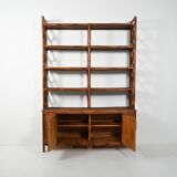 1960s bamboo and rattan bookcase