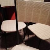 4 chairs Colette Gueden Skaï mulching effect