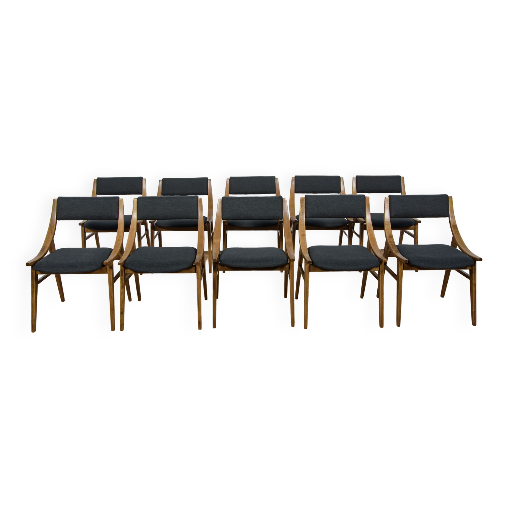 Polish Ski Jumper Chairs from Zamojska, 1970s, Set of 10