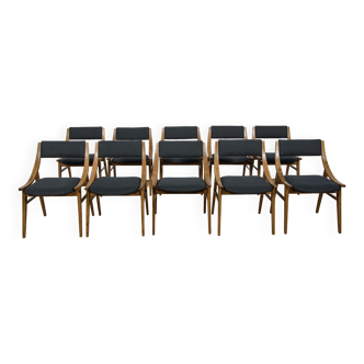 Chaises de Zamojska, années 1970, lot de 10