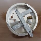 Square ceiling in 1960s white opaline