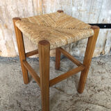 Wooden stool & mulched seat