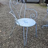 Wrought iron garden furniture